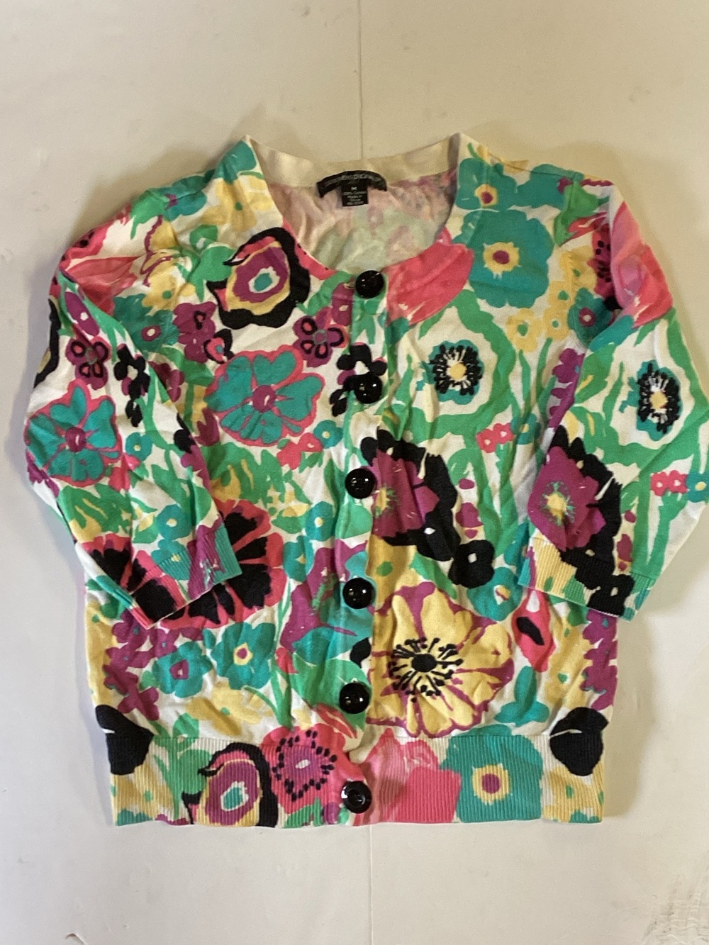 Designers Originals Floral Button Up Cardigan.